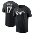 Los Angeles Dodgers Shohei Ohtani 17 " Fuse Name & Number " - Black Nike T-Shirt - Nike - 