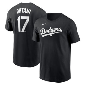 Los Angeles Dodgers Shohei Ohtani 17 " Fuse Name & Number " - Black Nike T-Shirt - Nike - 