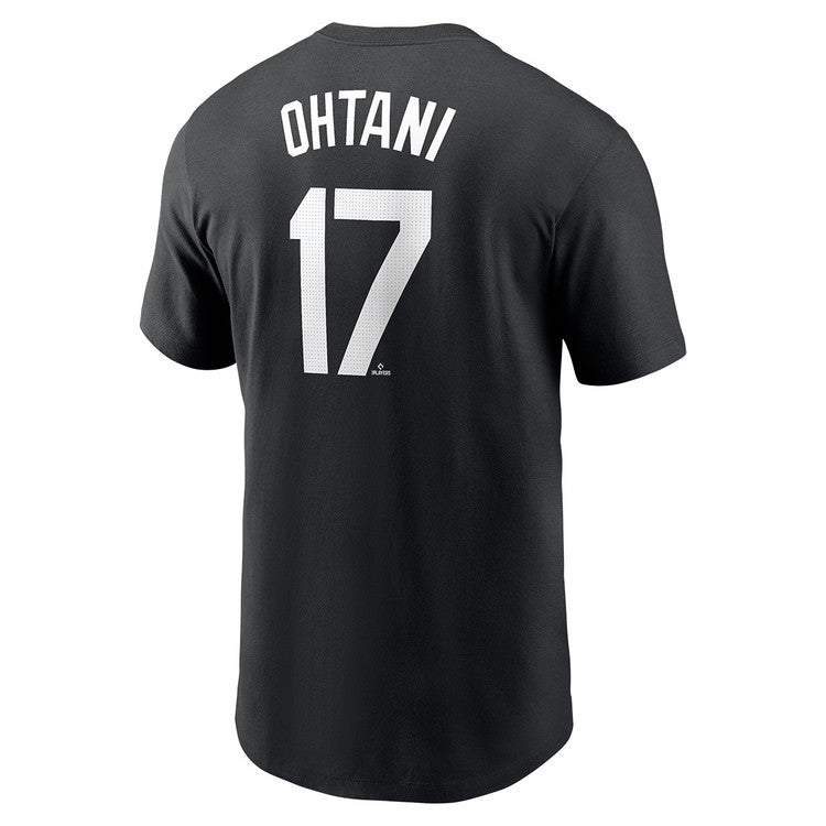 Los Angeles Dodgers Shohei Ohtani 17 " Fuse Name & Number " - Black Nike T-Shirt - Nike - 