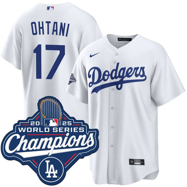 Los Angeles Dodgers Shohei Ohtani 2025 World Series Champions White Nike® Replica Jersey - Nike - 