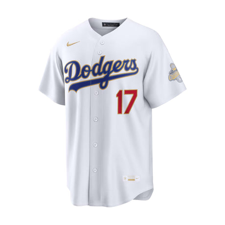 Los Angeles Dodgers Shohei Ohtani 2026 Gold Collection Kanji White Stadium Jersey