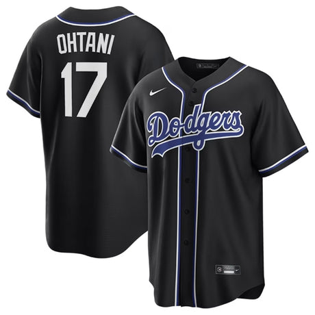 Los Angeles Dodgers Shohei Ohtani Black " Lights Out " Nike® Official Replica Jersey - Nike - 