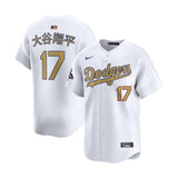 Los Angeles Dodgers Shohei Ohtani " Kanji " 2024 World Series Champs White Limited Jersey