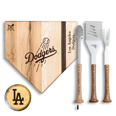Los Angeles Dodgers "Silver Slugger" Combo Set - Baseball BBQ - 