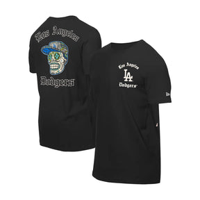 Los Angeles Dodgers Sugar Skull Black T-Shirt - New Era - 230490241117