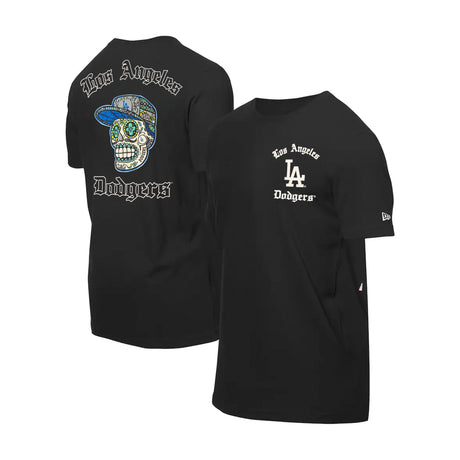 Los Angeles Dodgers Sugar Skull Black T-Shirt - New Era - 230490241117