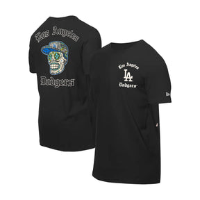 Los Angeles Dodgers Sugar Skull Black T-Shirt - New Era - 230490241117