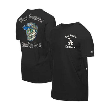 Los Angeles Dodgers Sugar Skull Black T-Shirt - New Era - 230490241117
