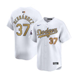 Los Angeles Dodgers Teoscar Hernandez 2024 World Series Champs White Limited Jersey - Nike - 31211641133