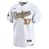 Los Angeles Dodgers Teoscar Hernandez Nike White 2025 Gold Collection Limited Jersey - Nike - 
