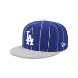 Los Angeles Dodgers Throwback Blue Pinstripe 59FIFTY Fitted Hat - New Era - 230160141101