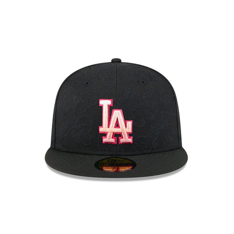 Los Angeles Dodgers Tonal Koi Black & Pink 59FIFTY Fitted Hat - New Era - 23862841101