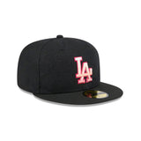 Los Angeles Dodgers Tonal Koi Black & Pink 59FIFTY Fitted Hat - New Era - 23862841101