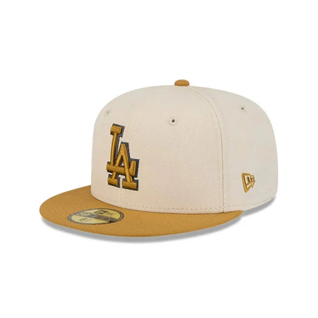 Los Angeles Dodgers Two - Tone Cream & Gold 59FIFTY Fitted Hat - New Era - 23011041102