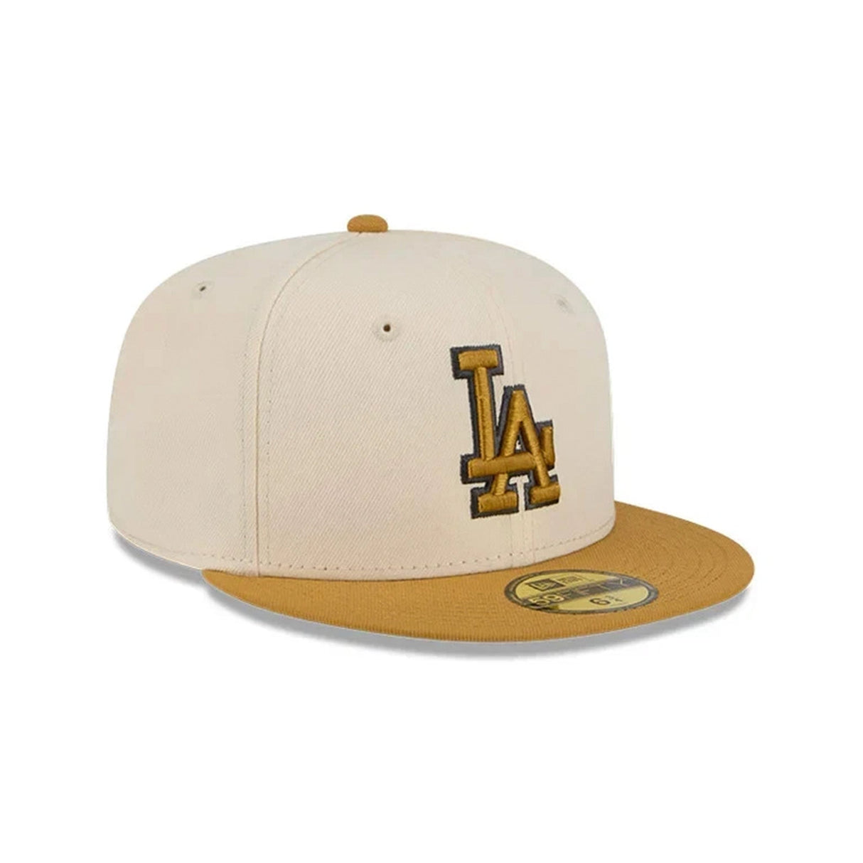 Los Angeles Dodgers Two - Tone Cream & Gold 59FIFTY Fitted Hat - New Era - 23011041102