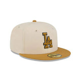 Los Angeles Dodgers Two - Tone Cream & Gold 59FIFTY Fitted Hat - New Era - 23011041102