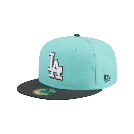 Los Angeles Dodgers Two - Tone Turquoise & Charcoal 59FIFTY Fitted Hat - New Era - 23010741101