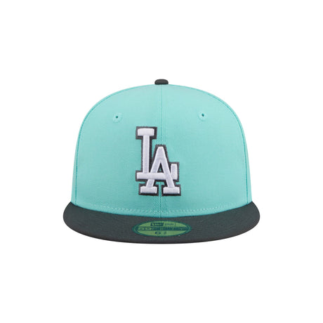 Los Angeles Dodgers Two - Tone Turquoise & Charcoal 59FIFTY Fitted Hat - New Era - 23010741101