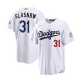 Los Angeles Dodgers Tyler Glasnow 2026 Gold Collection White Stadium Jersey - Nike - 312302411801
