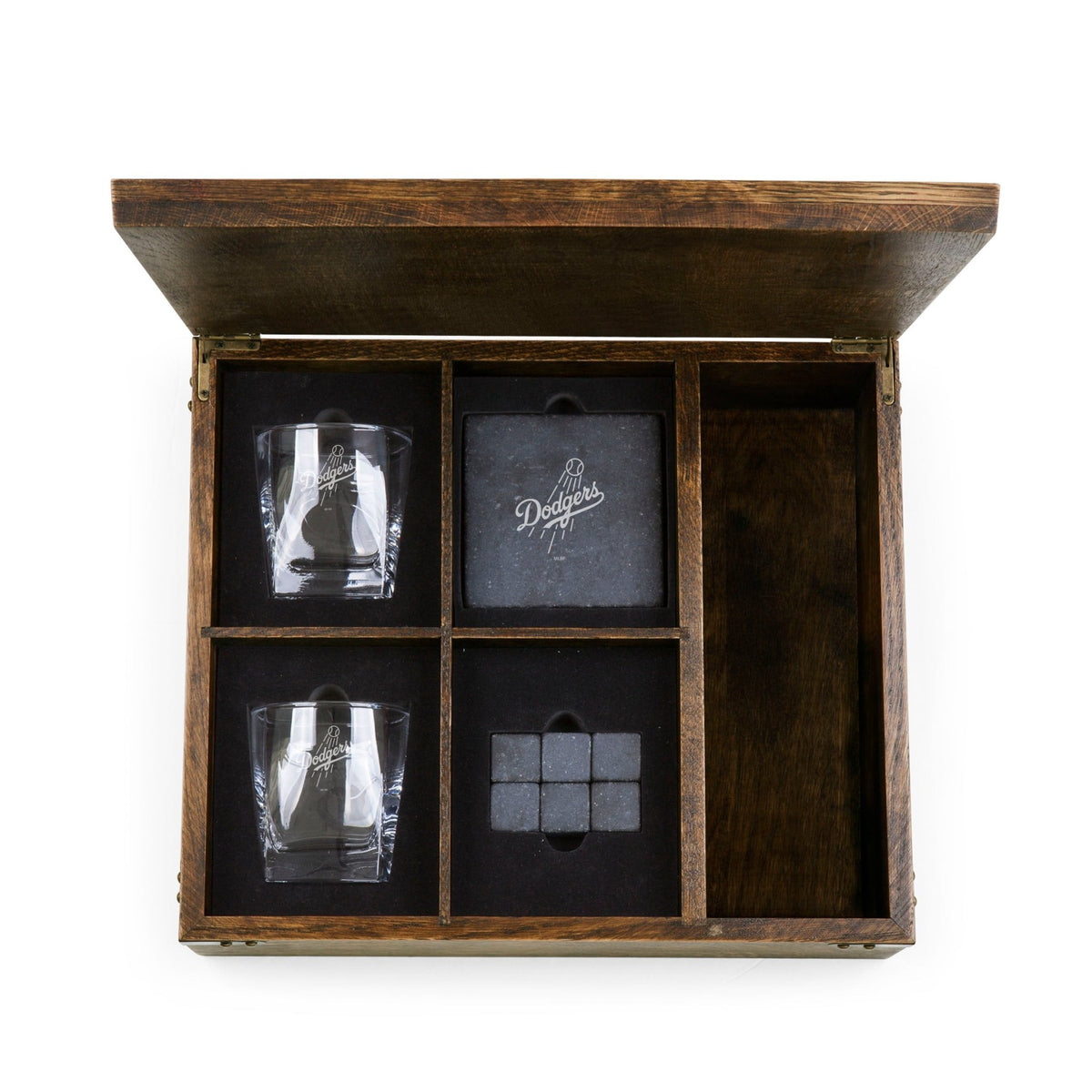 Los Angeles Dodgers - Whiskey Box Gift Set - Picnic Time Family of Brands - 99967522663