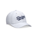 Los Angeles Dodgers White Primetime Performance SwooshFlex Hat - Nike - 23070441101