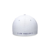 Los Angeles Dodgers White Primetime Performance SwooshFlex Hat - Nike - 23070441101