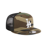 Los Angeles Dodgers Woodland Camo 9FIFTY Snapback Trucker Hat ( WHY DRAFT? ) - New Era - 23012641101