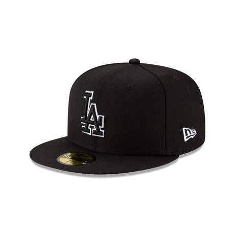 Los Angeles Dodgers World Series Champions White Outlined 59FIFTY Fitted - New Era - 