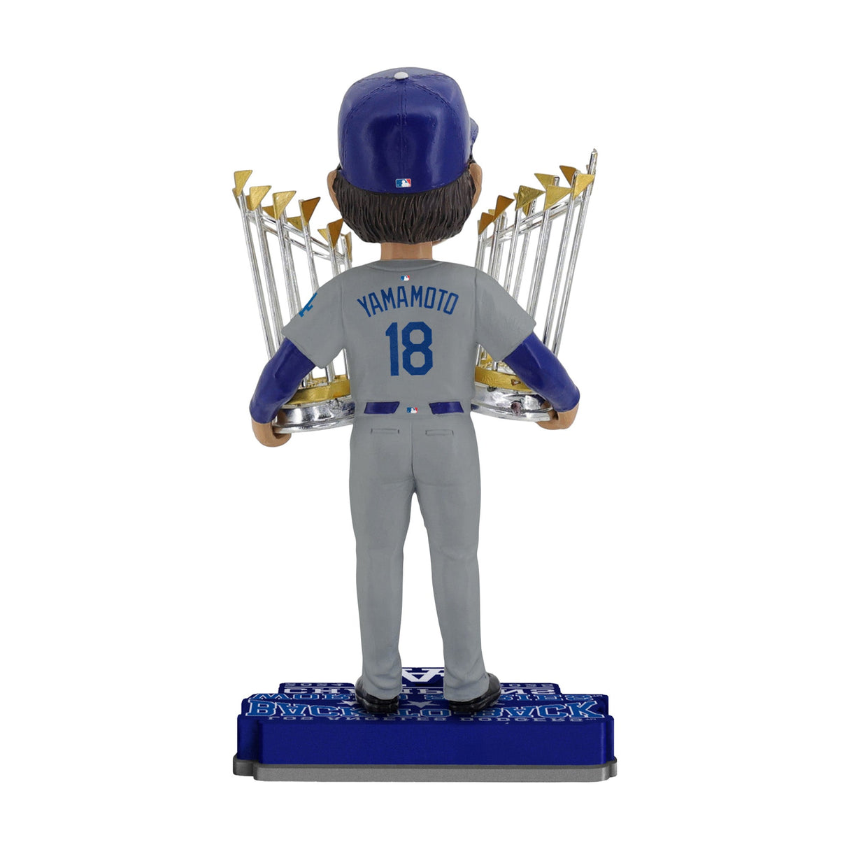 Los Angeles Dodgers Yoshinobu Yamamoto 2025 World Series Back - to - Back Champions Bobblehead - Wincraft - 31221741102
