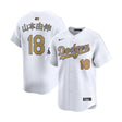 Los Angeles Dodgers Yoshinobu Yamamoto Kanji 2024 World Series Champs White Limited Jersey - Nike - 312116411321