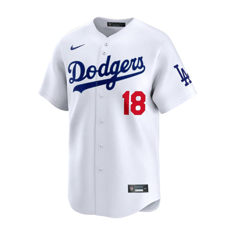 Los Angeles Dodgers Yoshinobu Yamamoto Kanji White Nike® Limited Jersey - Nike - 