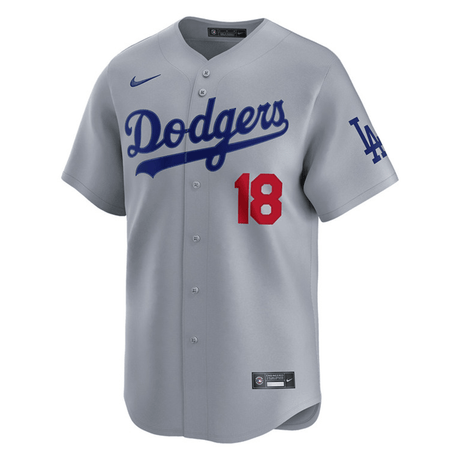 Los Angeles Dodgers Yoshinobu Yamamoto Nike® Alt Gray Road Limited Jersey - Nike - 