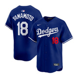Los Angeles Dodgers Yoshinobu Yamamoto Nike® Alternate Royal Limited Jersey - Nike - 