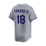 Los Angeles Dodgers Yoshinobu Yamamoto Gray Road Limited Jersey