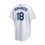 Los Angeles Dodgers Yoshinobu Yamamoto White Home Replica Jersey - Nike - 233201411701