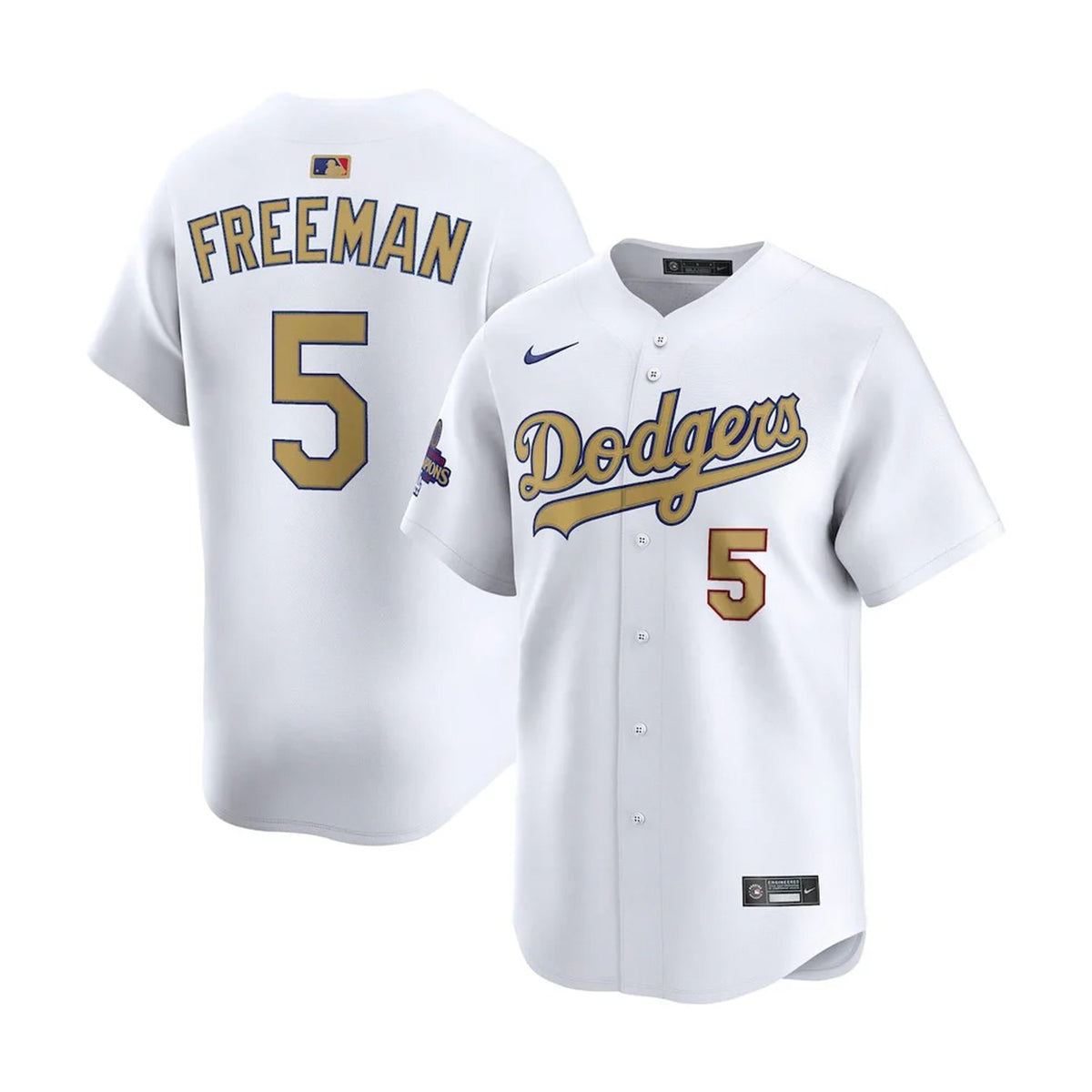 Youth Los Angeles Dodgers Freddie Freeman 2024 World Series Champs Limited Jersey