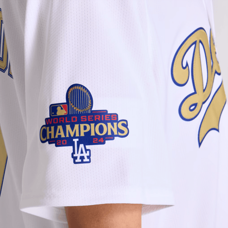 Los Angeles Dodgers YOUTH Yoshinobu Yamamoto White 2025 Gold Collection Limited Jersey - Nike - 