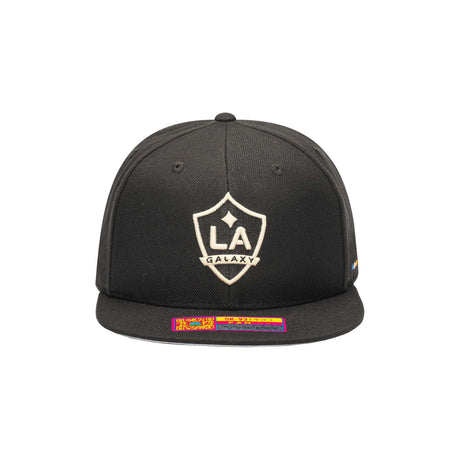 Los Angeles Galaxy Black Glow - in - the - Dark Logo Snap Back - Fan Ink - 