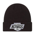 Los Angeles Kings Black Waffle Stitch Knit Beanie - New Era - 230302316