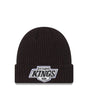 Los Angeles Kings Black Waffle Stitch Knit Beanie - New Era - 230302316