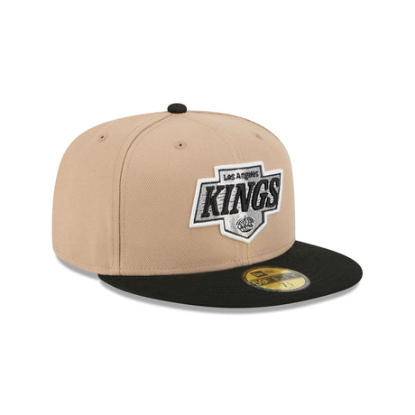 Los Angeles Kings Tan & Black 59FIFTY Fitted Hat - New Era - 