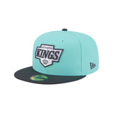 Los Angeles Kings Two - Tone Turquoise Charcoal 59FIFTY Fitted Hat - New Era - 230510331601