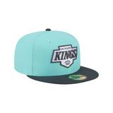 Los Angeles Kings Two - Tone Turquoise Charcoal 59FIFTY Fitted Hat - New Era - 230510331601