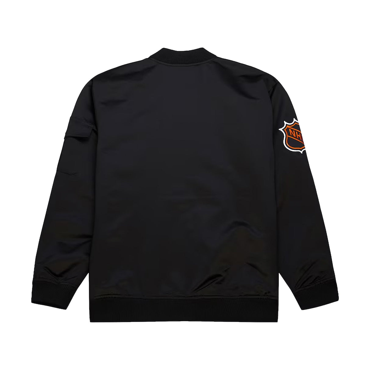 Los Angeles Kings Vintage Hockey Satin Black Full - Zip Bomber Jacket - Mitchell & Ness - 22490231601