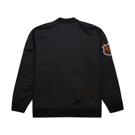 Los Angeles Kings Vintage Hockey Satin Black Full - Zip Bomber Jacket - Mitchell & Ness - 22490231601