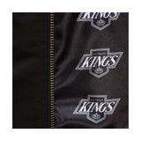 Los Angeles Kings Vintage Hockey Satin Black Full - Zip Bomber Jacket - Mitchell & Ness - 22490231601