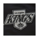 Los Angeles Kings Vintage Hockey Satin Black Full - Zip Bomber Jacket - Mitchell & Ness - 22490231601