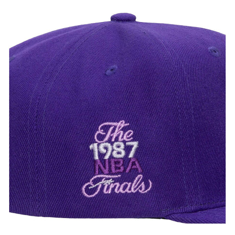 Los Angeles Lakers 1987 NBA Finals Monochromatic Purple Snapback - Mitchell & Ness - 