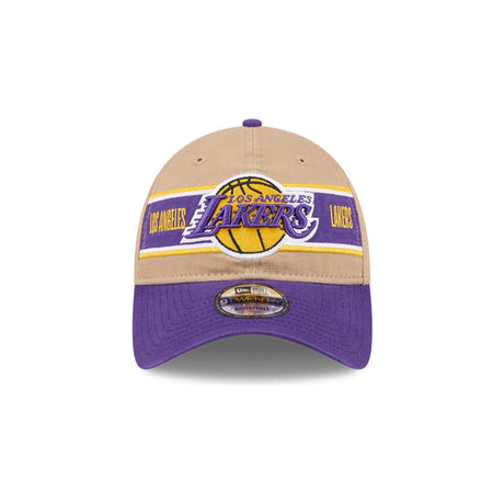 Los Angeles Lakers 2024 NBA Draft Tan & Purple 9TWENTY Adjustable Hat - New Era - 2302302216