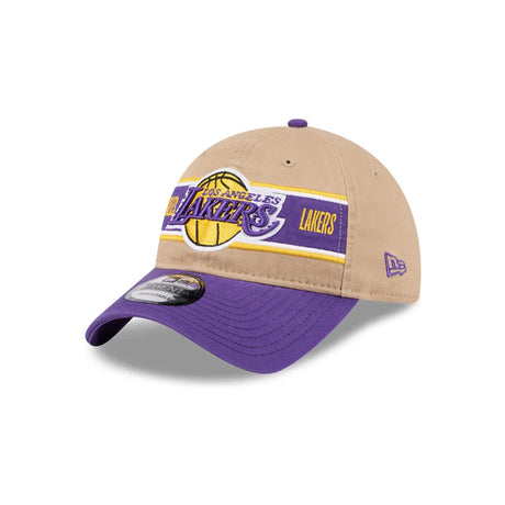 Los Angeles Lakers 2024 NBA Draft Tan & Purple 9TWENTY Adjustable Hat - New Era - 2302302216